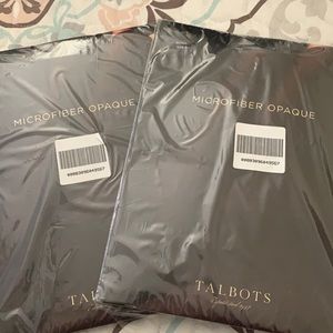 Talbots microfiber opaque hosiery, set of 2